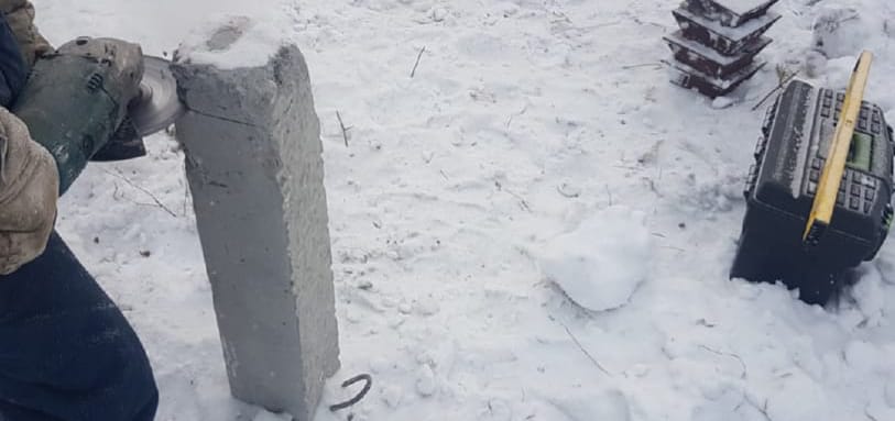 Фундамент на забивных ЖБ сваях