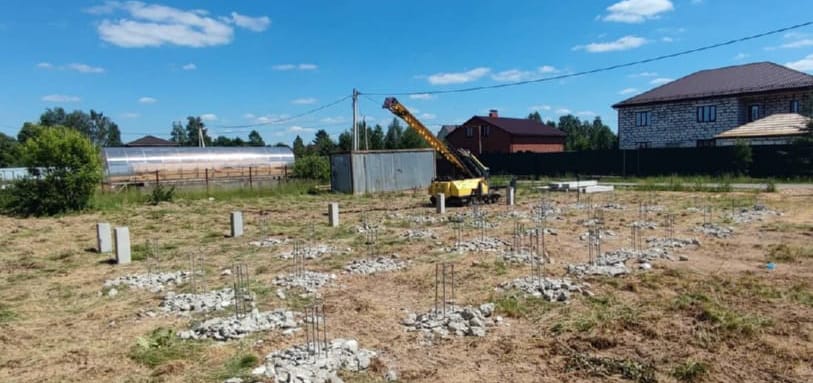 Фундамент на забивных ЖБ сваях