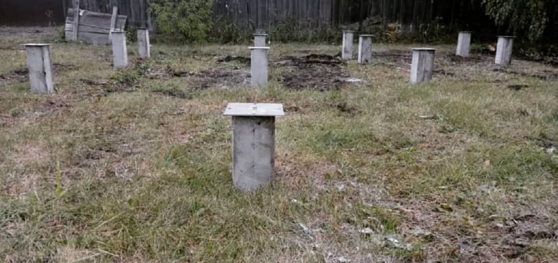 Фундамент на забивных ЖБ сваях
