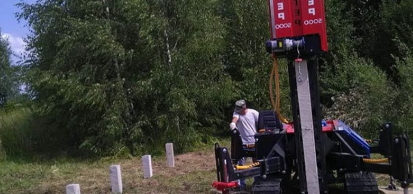 Фундамент на забивных ЖБ сваях