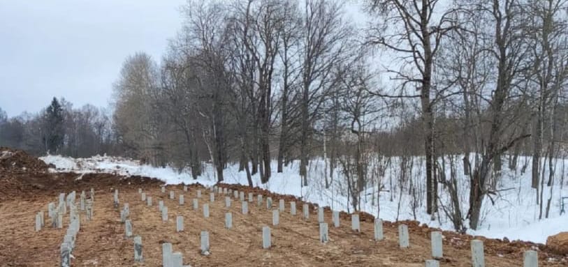 Фундамент на забивных ЖБ сваях