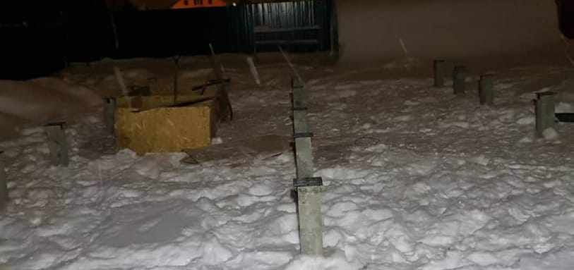 Фундамент на забивных ЖБ сваях
