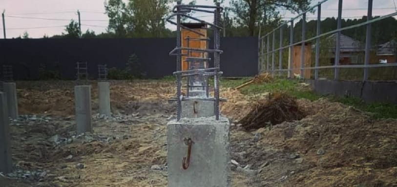 Фундамент на забивных ЖБ сваях